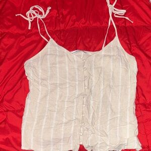 Abercrombie & Fitch Beige Striped Camisole